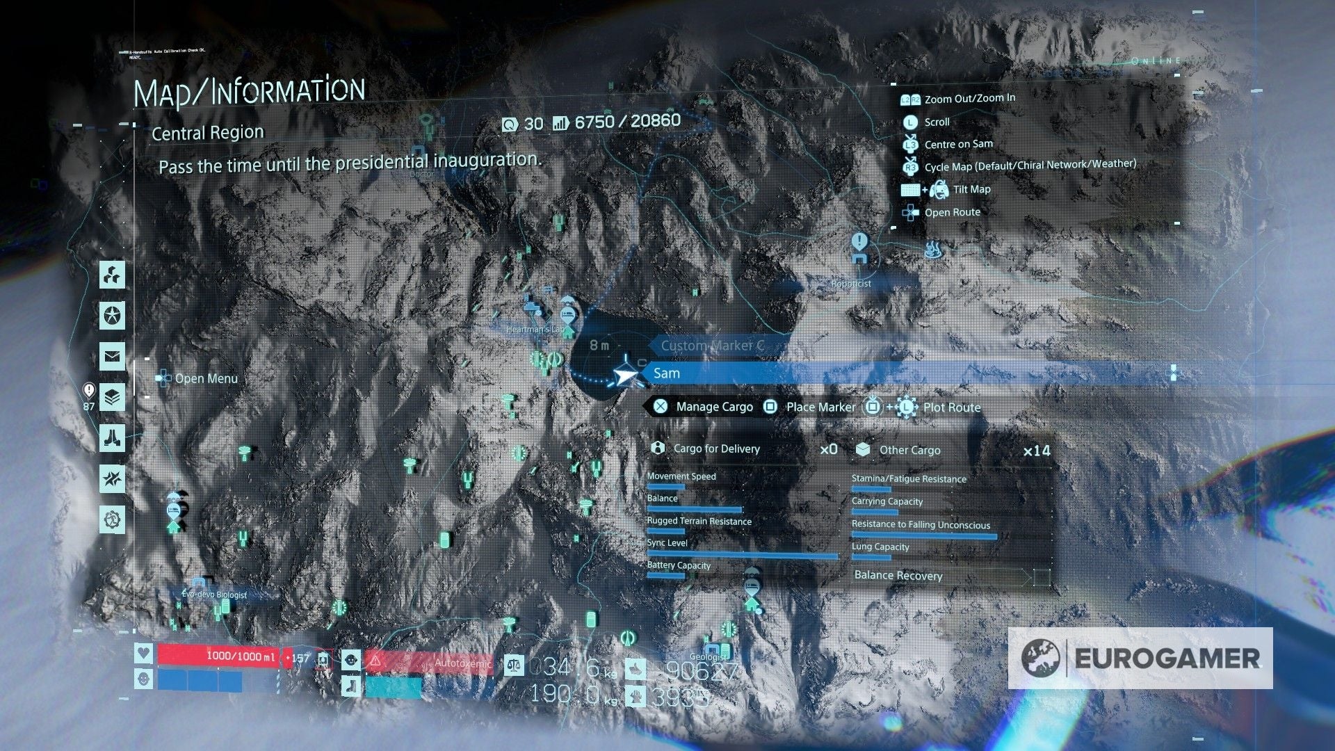 Death Stranding Memory Chip locations What 'glowing' objects mean and